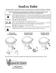 Raritan SeaEra Toilets Specifications