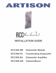 Ariston RCC300-SM Installation guide