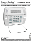 DSC PowerSeries Self Contained Wireless Alarm System Installation guide