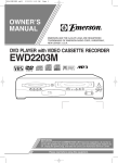 Emerson EWD2203M Owner`s manual