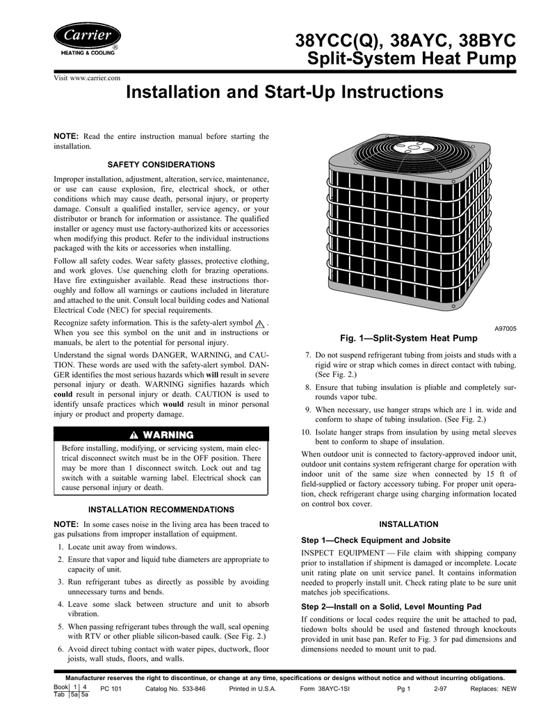 Carrier Heat Pump Charging Chart