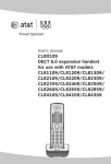 VTech CL81309 - AT&T DECT 6.0 User`s manual