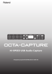 Roland Octa-Capture Owner`s manual
