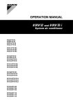 Daikin RXQ18P7W1BA User`s manual