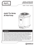 Zodiac Jandy Pro Series Specifications