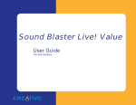 Creative CT4670 - Sound Blaster Live! Value Card User guide