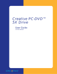 Creative PC-DVD 5x Drive Dxr2 Decoder Card User guide