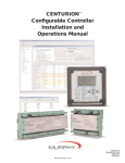 Murphy Centurion Configurable Controller CE-05171N Specifications