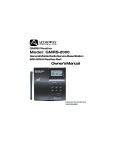 Audiovox GMRS2000 Operating instructions