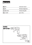 Makita 6402 DP4700 Instruction manual