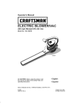 Craftsman 136.748270 Operator`s manual