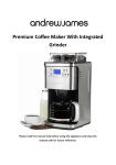 Premium Coffee Maker With Integrated Grinder