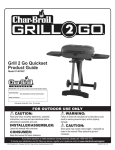 Char-Broil Grill 2 Go 11401587 Product guide