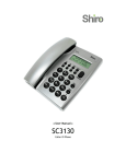Shiro SC3130 User manual
