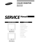 Samsung SAMTRON 78BDF Service manual