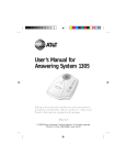 AT&T 1305 User`s manual