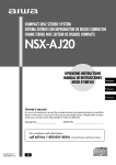 Aiwa NSX-AJ20 Operating instructions