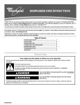 Whirlpool Du1010xtxb Installation Use And Care Guide