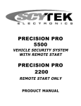 Scytek electronic Precision 200 series Product manual