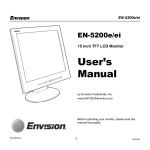 Envision EN-5200e/ei User`s manual