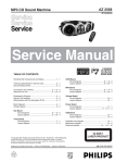 Philips AZ2558/01 Specifications