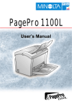 MINOLTA-QMS PagePro 1100L User`s manual