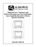 Audiovox HRDV700 Specifications