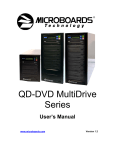 MicroBoards Technology QD-DVD 125 User`s manual