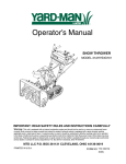 Yard-Man 7L3 Operator`s manual