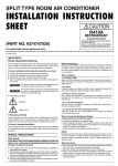 midea air INVERTER SPLIT TYPE ROOM AIR CONDITIONER Unit installation