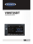 Audiovox VM9725BT Operating instructions