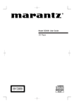 Marantz CD5001 User guide
