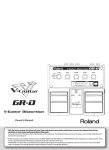 Roland GR-D Owner`s manual