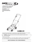 EarthWise 60318 Operator`s manual