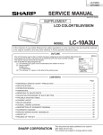 Sharp LC-10A3U Service manual