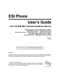 ESI 50L User`s guide