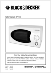 Black & Decker MY2000PSA Technical data