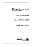 Multitech MTPSR1-202ST User guide