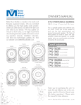 Proline PROV Wall Hood Owner`s manual