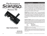 American DJ Performance Scan 250 Instruction manual