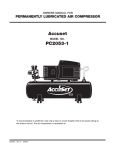 Senco ACCUSET PC2053-1 Troubleshooting guide