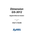 ZyXEL Communications GS-3012 User`s guide
