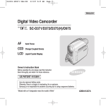 Samsung SC-D375 Operating instructions