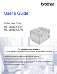 Brother HL-L8250CDN User`s guide