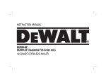 DeWalt DC608-XE Instruction manual