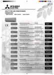 Mitsubishi Electric MSZ-HJ35VA Operating instructions