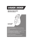 Black & Decker BDH1800SM Instruction manual