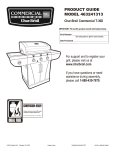 Char-Broil Commercial T-36D Product guide