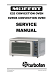 Moffat E25MS Service manual