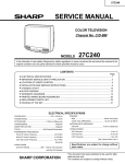 Sharp 27C240 Service manual